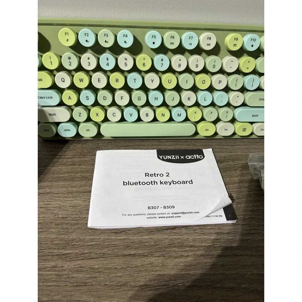 Wired Keyboard Retro Round 84 Keys Lightweight Keyboard For PC MAC Model: SK-623